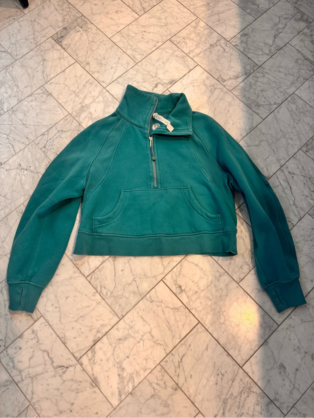 Lululemon Teal Half-Zip Pullover Sweatshirt